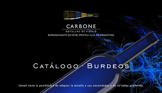 Catálogo Botellas de vidrio Burdeos