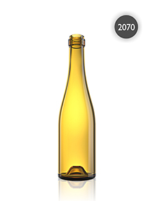 Botella de vidrio Borgoña