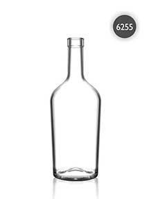 Botellón burdeos 700ml vidrio transparente