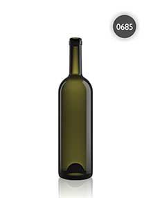 Botella de vidrio Bordolese